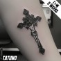 Tatuaż jagua półtrwały krzyż wiary