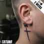 Tatuaż jagua półtrwały krzyże korony