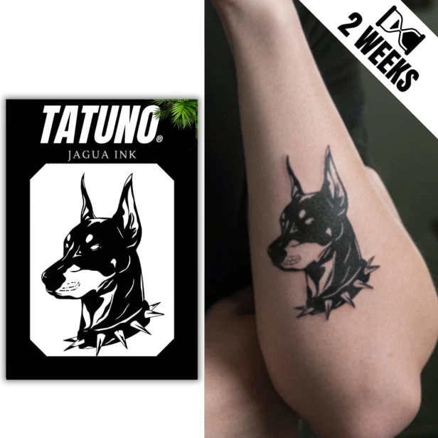 Tatuaż jagua półtrwały doberman