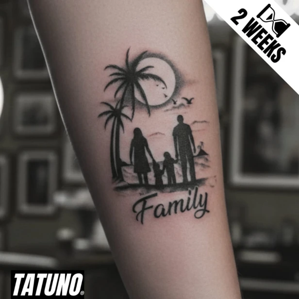 Tatuaż jagua półtrwały family
