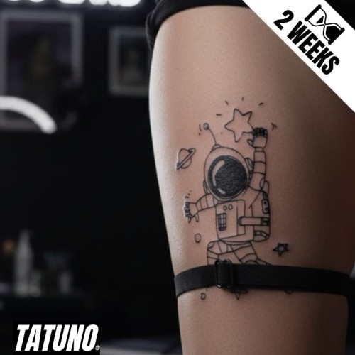 Tatuaż jagua półtrwały kosmonauta
