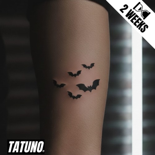 Tatuaż jagua półtrwały nocne latające nietoperze
