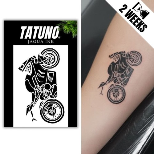 Tatuaż jagua półtrwały motocykl