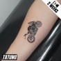 Tatuaż jagua półtrwały motocykl