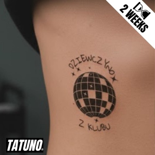 Tatuaż jagua półtrwały impreza kula disco