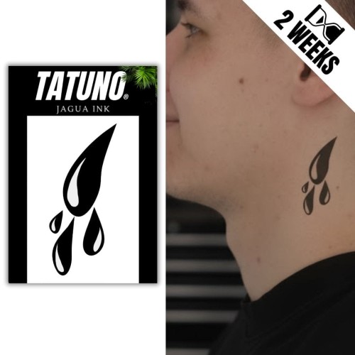 Tatuaż jagua półtrwały łza