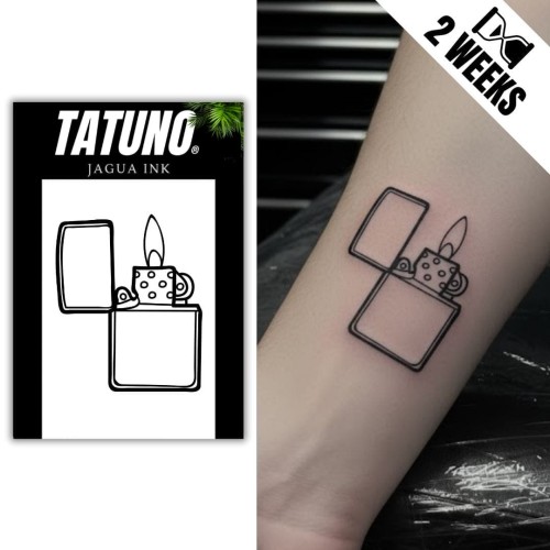 Tatuaż jagua półtrwały zapalniczka