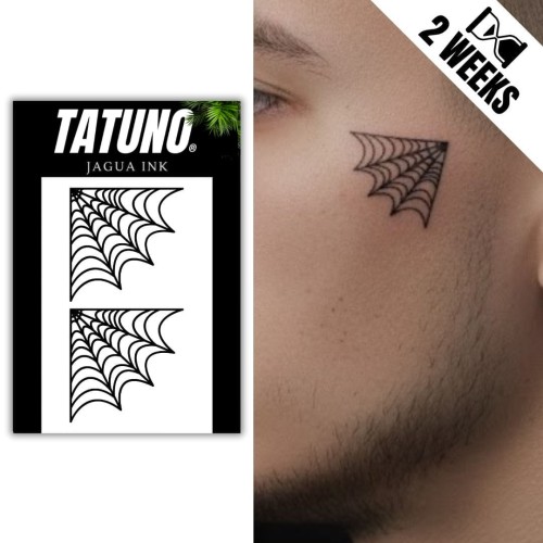 Tatuaż jagua półtrwały pajęczyna