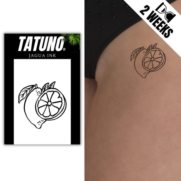 Tatuaż jagua półtrwały cytryna