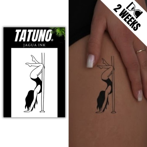Tatuaż jagua półtrwały tancerka pole dance