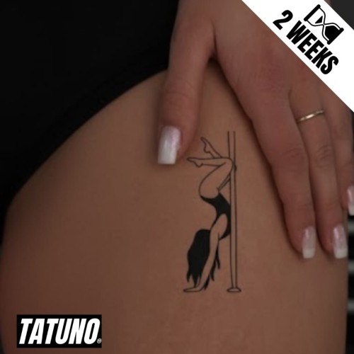 Tatuaż jagua półtrwały tancerka pole dance