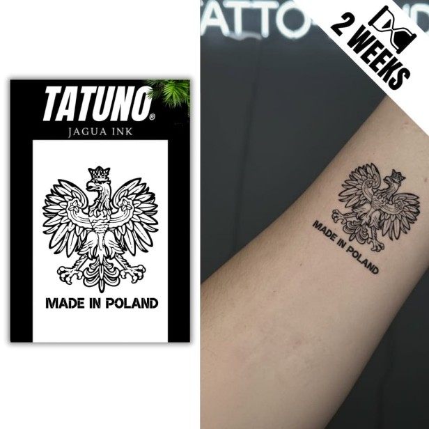 Tatuaż jagua półtrwały orzełek polski