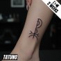 Tatuaż jagua półtrwały sigil słowiański znak rodu