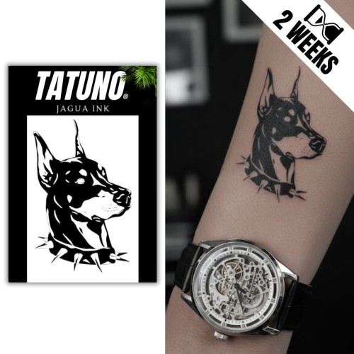 Tatuaż jagua półtrwały doberman