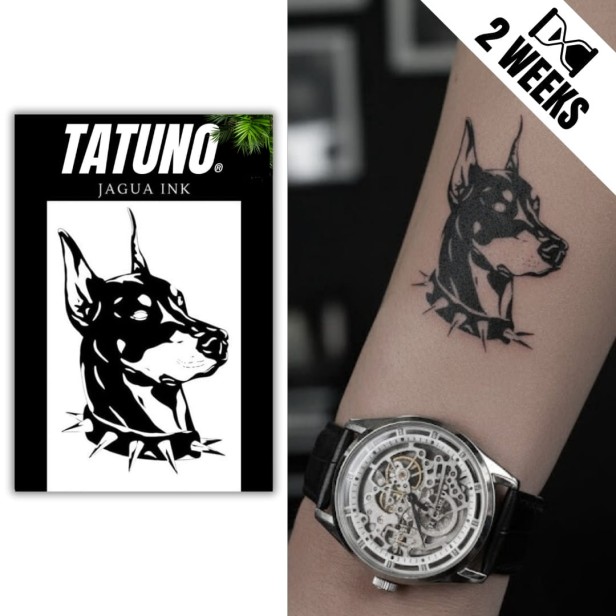 Tatuaż jagua półtrwały doberman