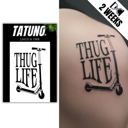 Tatuaż jagua półtrwały gangsta hulajnoga