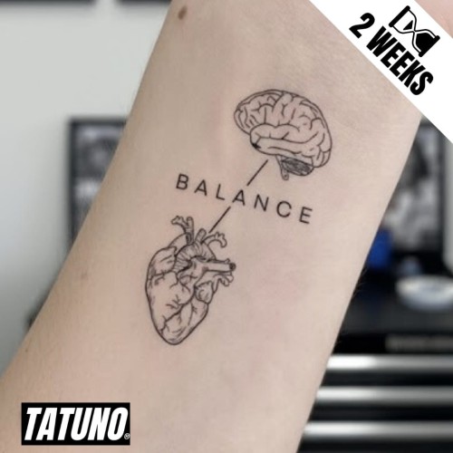 Tatuaż jagua półtrwały rozum vs serce