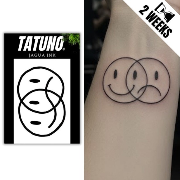 Tatuaż jagua półtrwały dwie strony jednej emocji