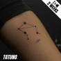 Tatuaż jagua półtrwały znak zodiaku waga