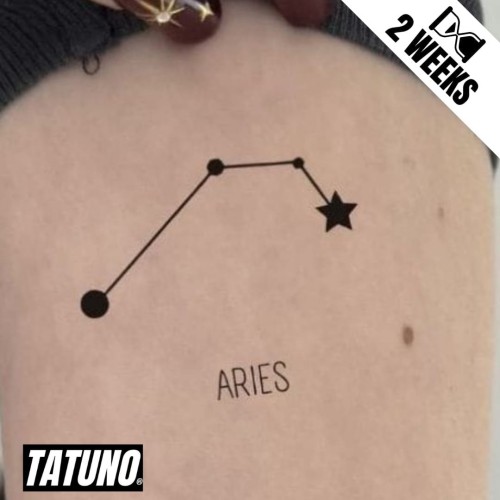 Tatuaż jagua półtrwały znak zodiaku baran
