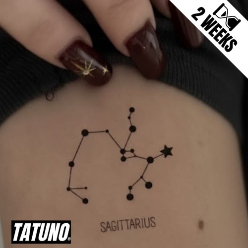 Tatuaż jagua półtrwały znak zodiaku strzelec