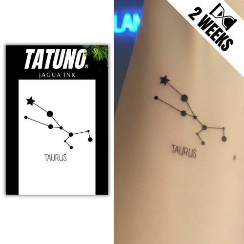 Tatuaż jagua półtrwały znak zodiaku byk