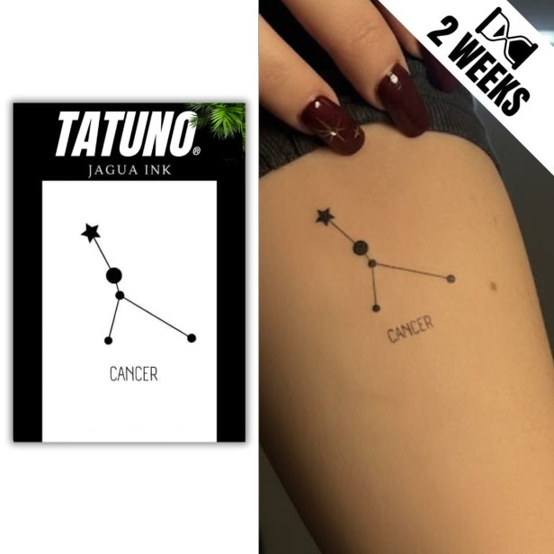 Tatuaż jagua półtrwały znak zodiaku rak