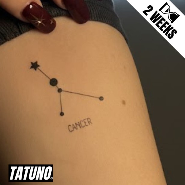 Tatuaż jagua półtrwały znak zodiaku rak