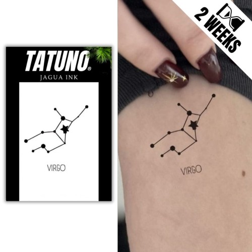 Tatuaż jagua półtrwały znak zodiaku panna