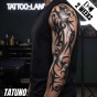 Tatuaż jagua półtrwały rękaw tribal