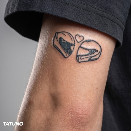 Tatuaż półtrwały moto love