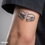Tatuaż półtrwały moto love