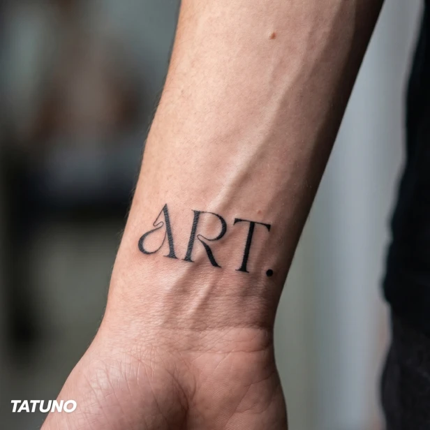 Tatuaż półtrwały art