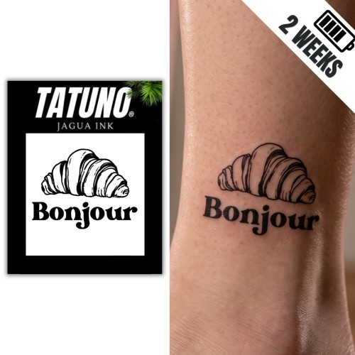 Tatuaż półtrwały bonjour