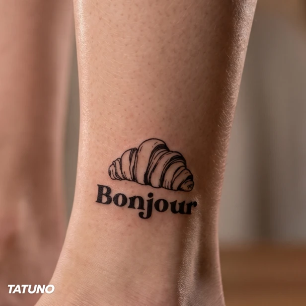 Tatuaż półtrwały bonjour