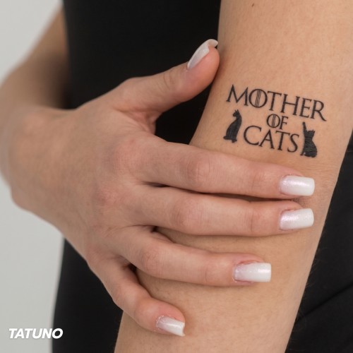 Tatuaż półtrwały mother of cats