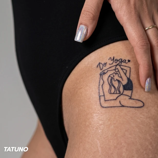 Tatuaż półtrwały do yoga