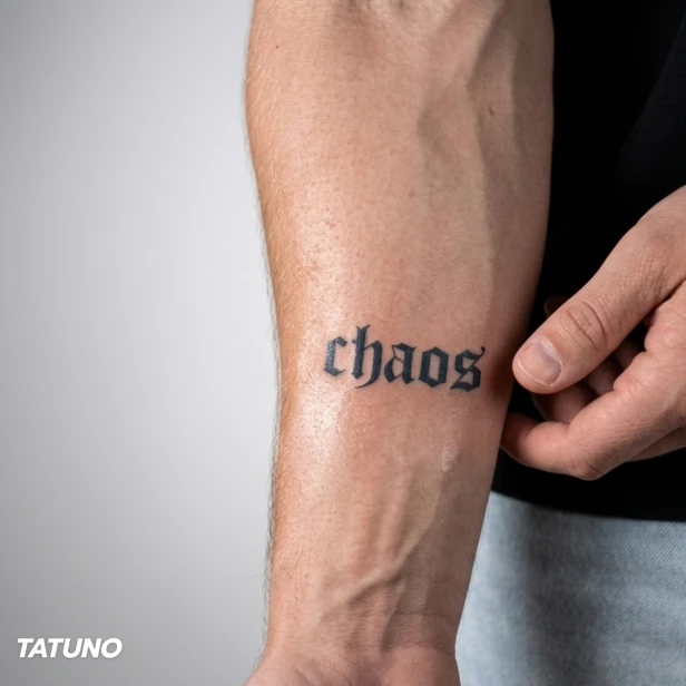 Tatuaż półtrwały chaos