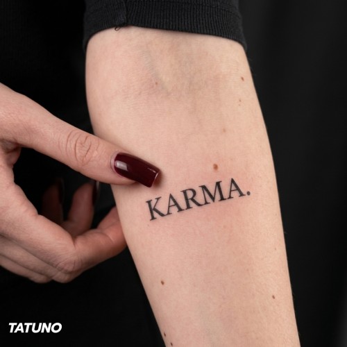 Tatuaż półtrwały karma