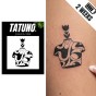 Tatuaż półtrwały głowa do góry