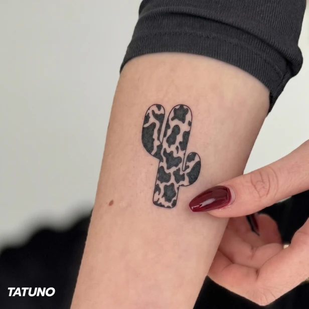 Tatuaż półtrwały kaktus