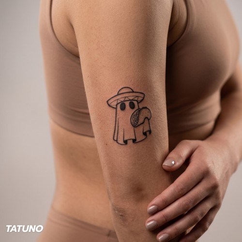 Tatuaż półtrwały taco duch