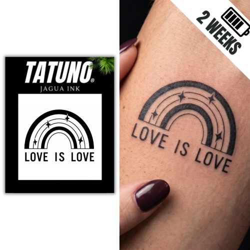 Tatuaż półtrwały love is love