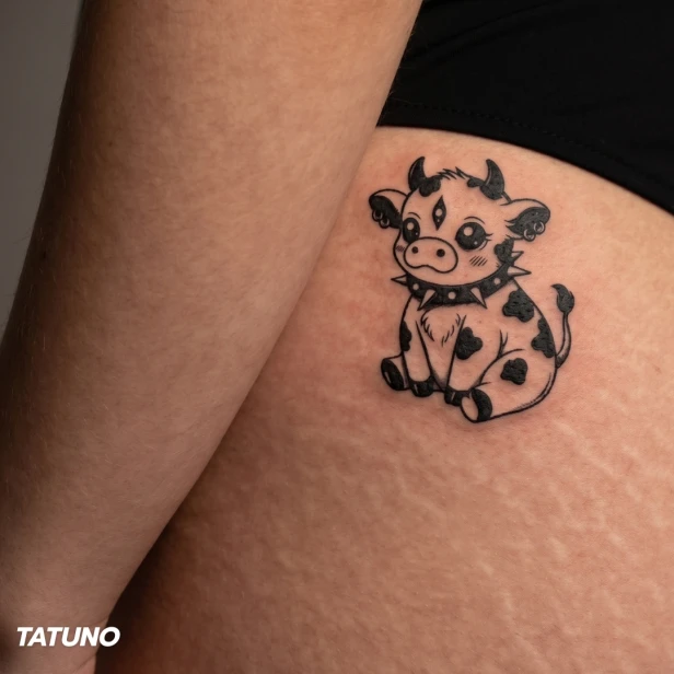 Tatuaż półtrwały łaciata buntowniczka