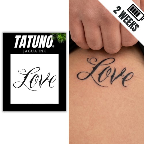 Tatuaż półtrwały love