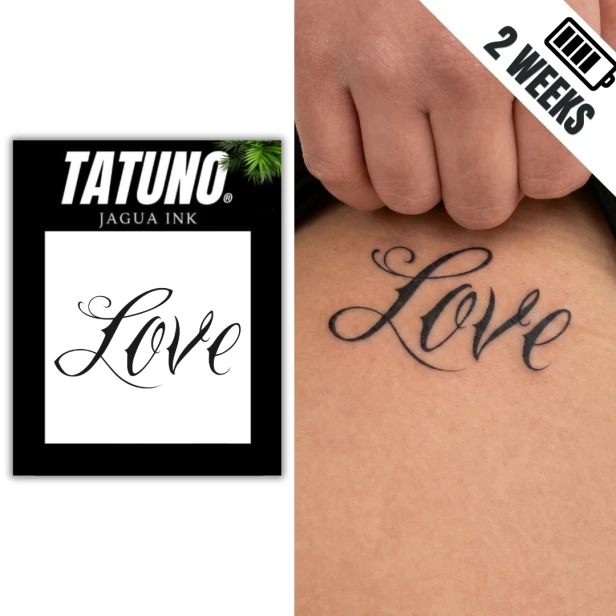 Tatuaż półtrwały love