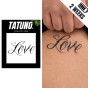 Tatuaż półtrwały love