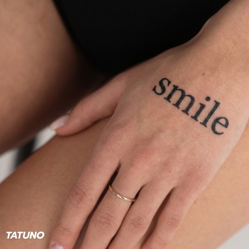 Tatuaż półtrwały smile [6cmx6cm]