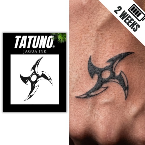 Tatuaż półtrwały tribal shuriken