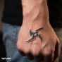 Tatuaż półtrwały tribal shuriken